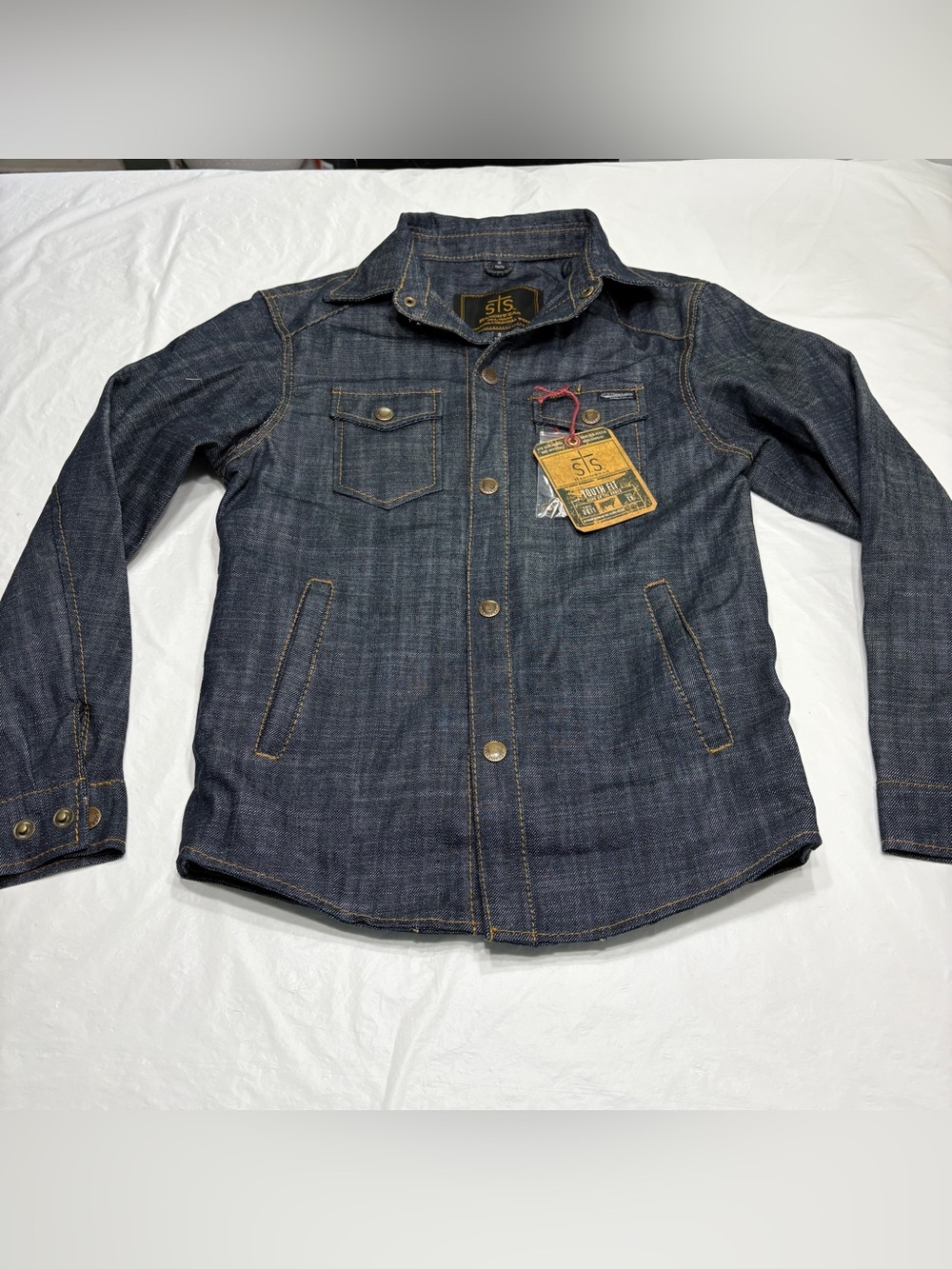 STS Ranchwear The Waylen Lined Denim Jean Jacket  STS9963 Boys Youth Small New